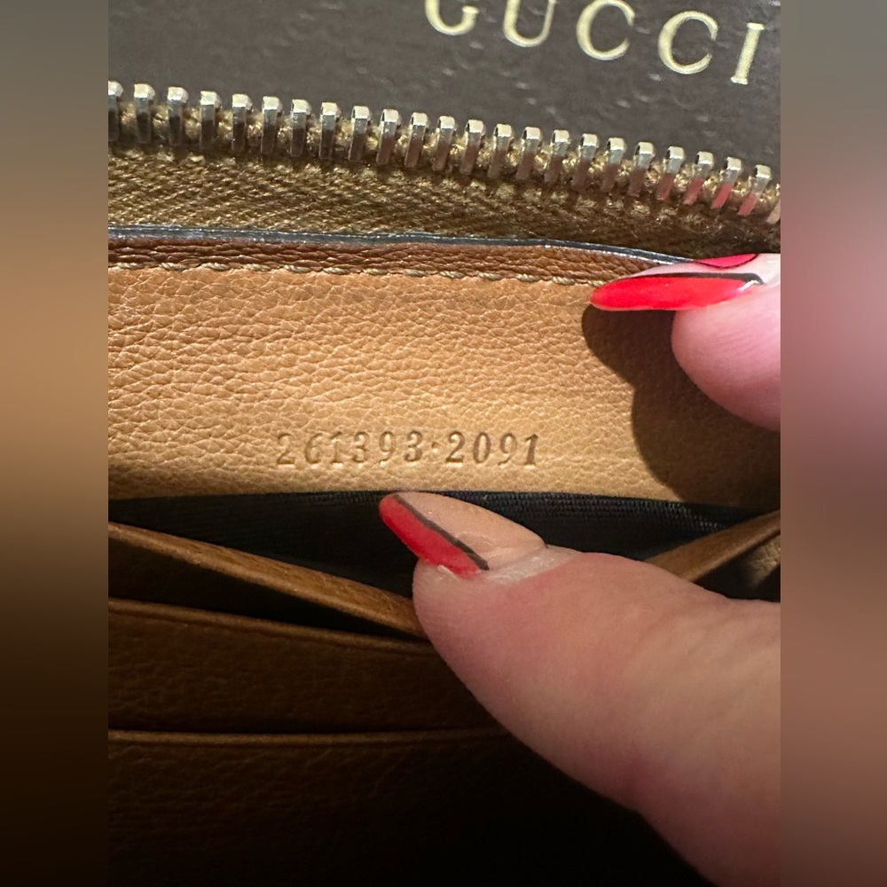 Gucci Long Zippy Tan Marrakech Leather Wallet w/GG Braid Tassels - Picture 13 of 13